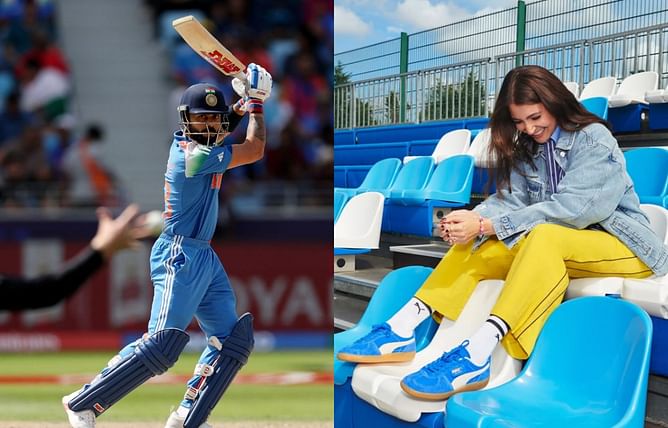 Viral video claims Anushka Sharma is seen interacting with Rohit Sharma's son Ahaan during IND vs NZ 2025 Champions Trophy match [Watch]