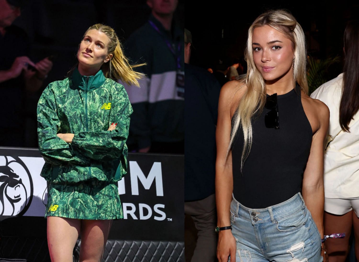 Eugenie Bouchard and Olivia Dunne (Source: Getty)