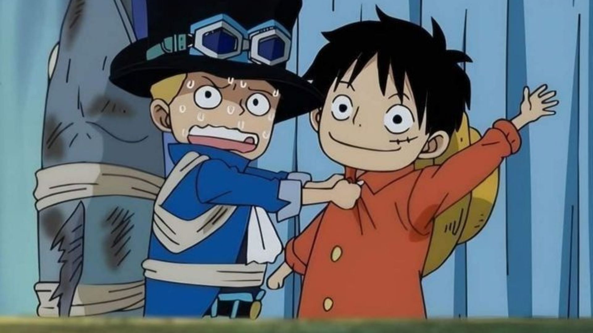 A still of Luffy and Sabo (Image via Toei Animation)