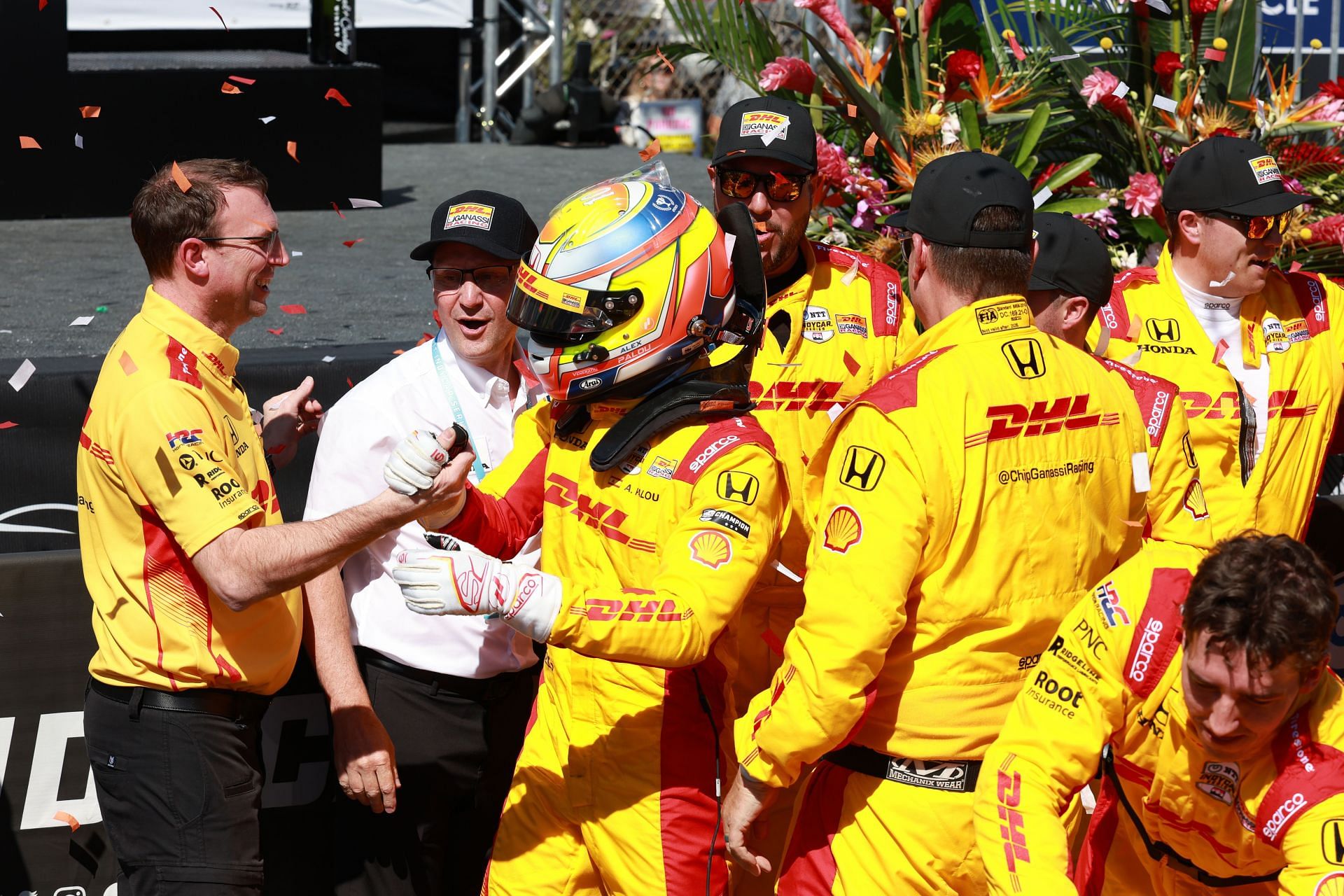 AUTO: MAR 02 - Alex Palou of Chip Ganassi Racing celebrates at the INDYCAR Firestone Grand Prix of St. Petersburg - Source: Getty