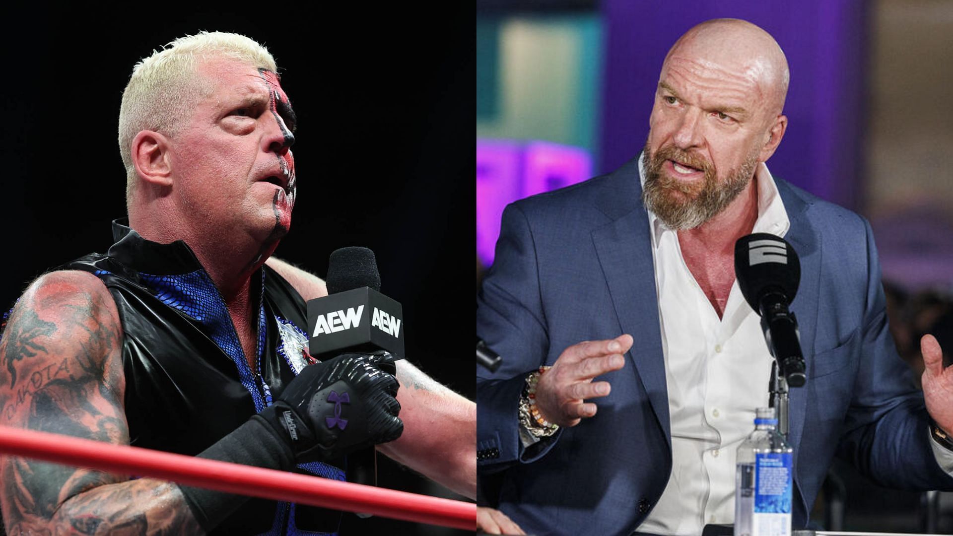 Dustin Rhodes and Triple H are veterans in the business [Photo: AEW and WWE Official Websites]