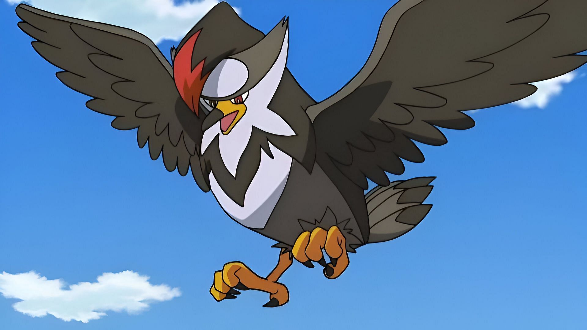 Staraptor as seen in the anime (Image via OLM)