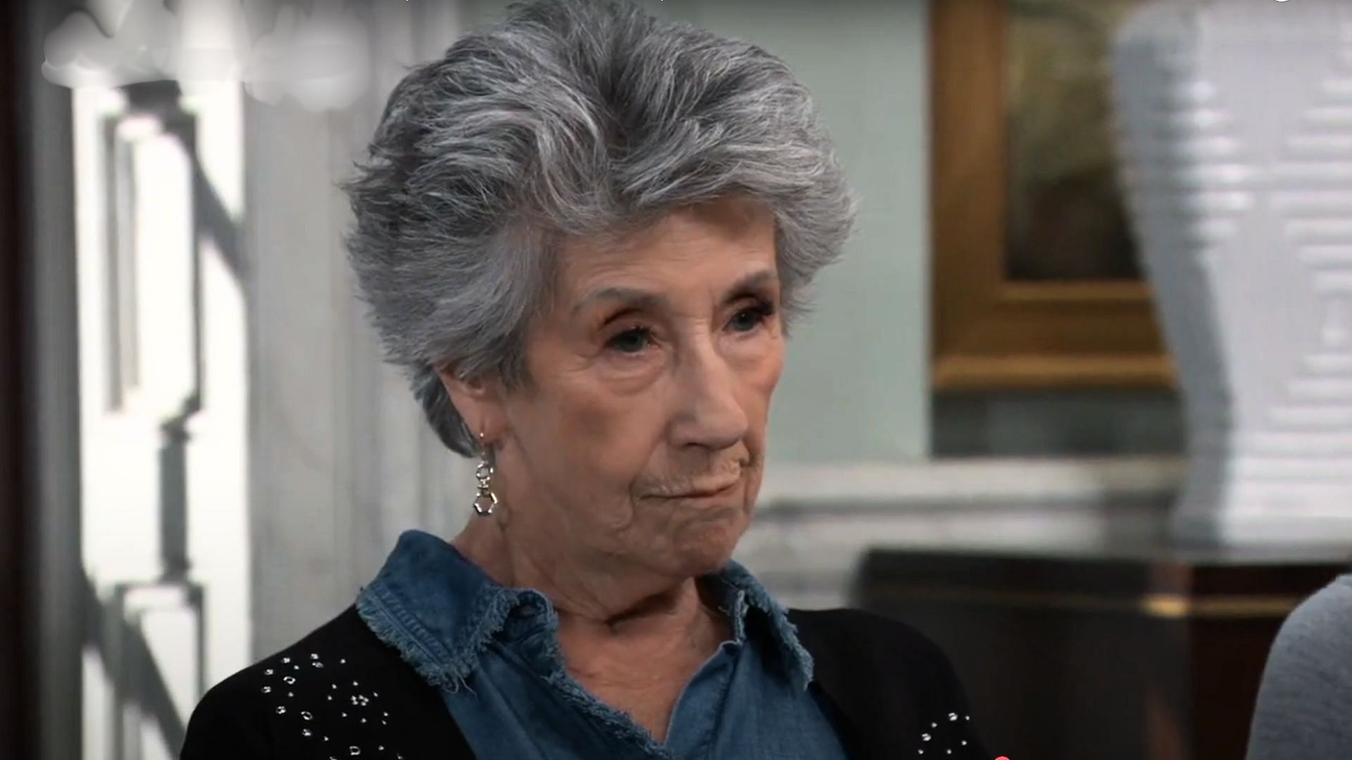 Ellen Travolta as Gloria Cerullo on General Hospital (Image via YouTube/@General Hospital)