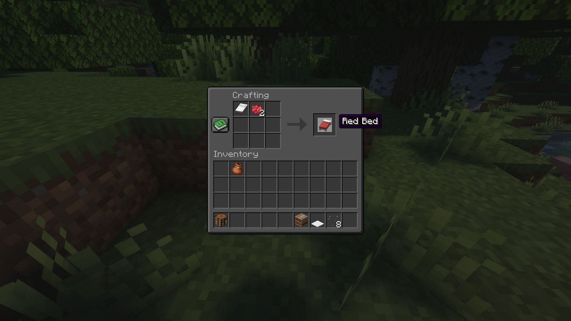 Beds can be dyed to bring more personalization to the game (Image via Sportskeeda Gaming/Mojang Studios)