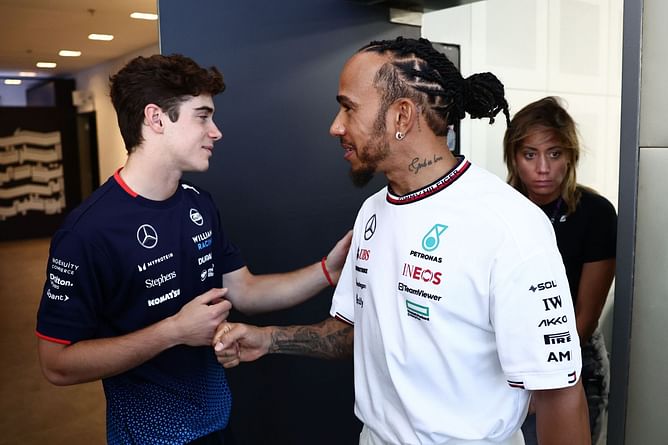 Franco Colapinto drops 2-word reaction to Lewis Hamilton securing pole position for the F1 Chinese GP sprint