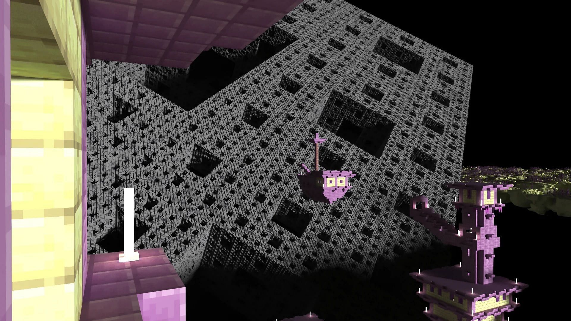 Minecraft Menger Sponge build