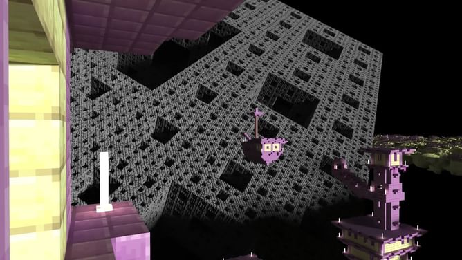 Minecraft player brings megalophobia to life with a massive Menger Sponge build