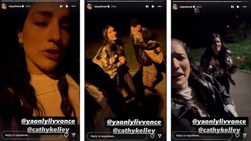 Rodriguez shared a hilarious video with Morgan and Kelley on social media. [Image credits: Raquel Rodriguez' Instagram story]