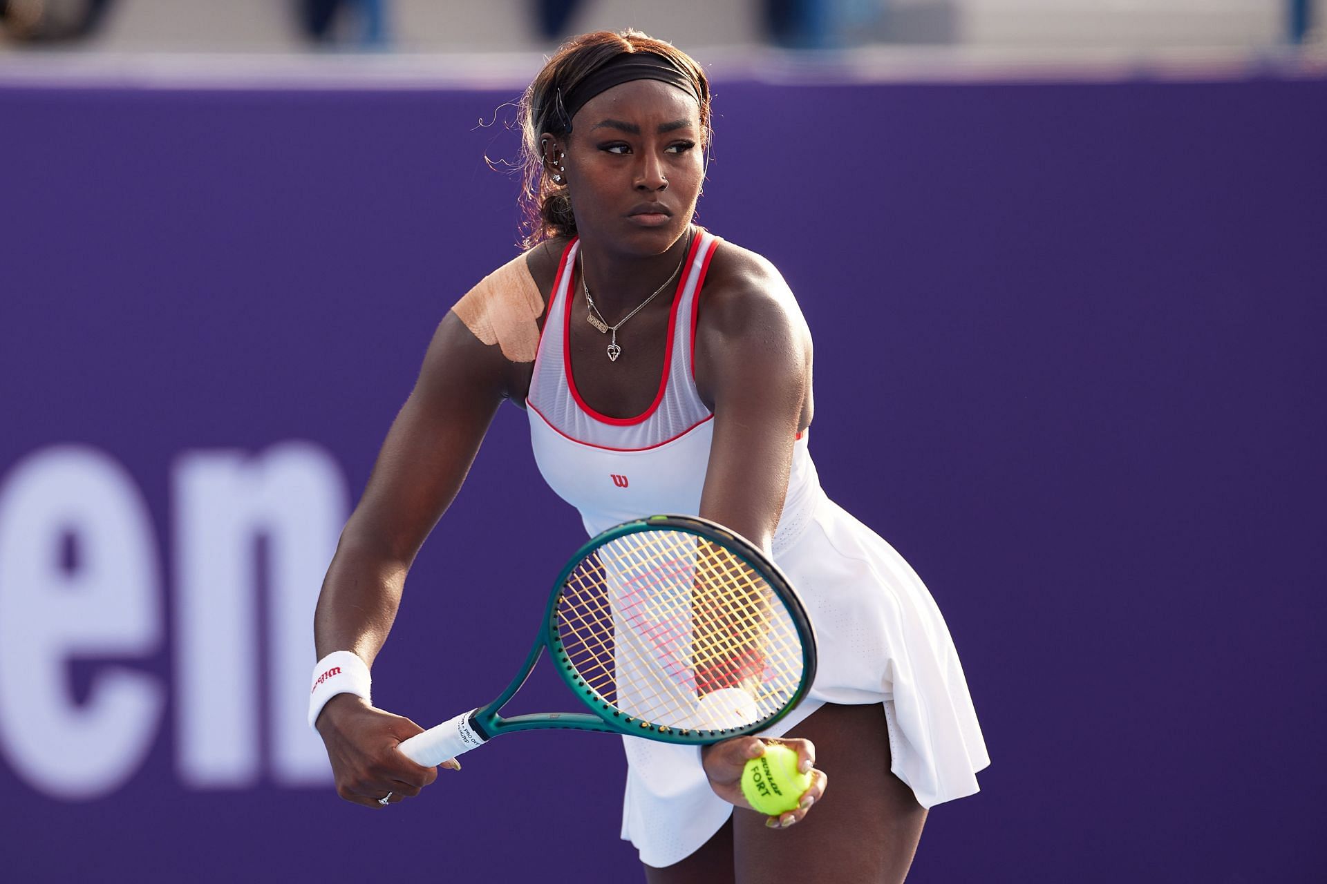 Alycia Parks at the Qatar Open 2025. (Photo: Getty)