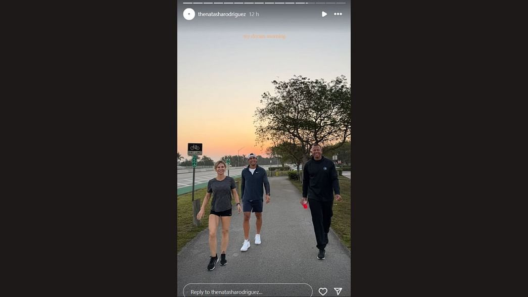 Alex Rodriguez & daughter Natasha soak up the Florida sunrise during ...