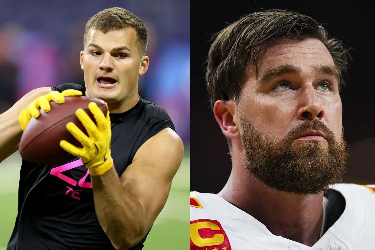 Mason Taylor vs. Travis Kelce 40 time: Which TE comes out on top? (Image Credits - GETTY)