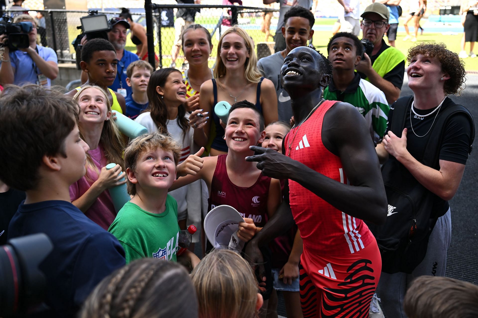 Gout Gout at the Queensland Athletics Championships - Source: Getty