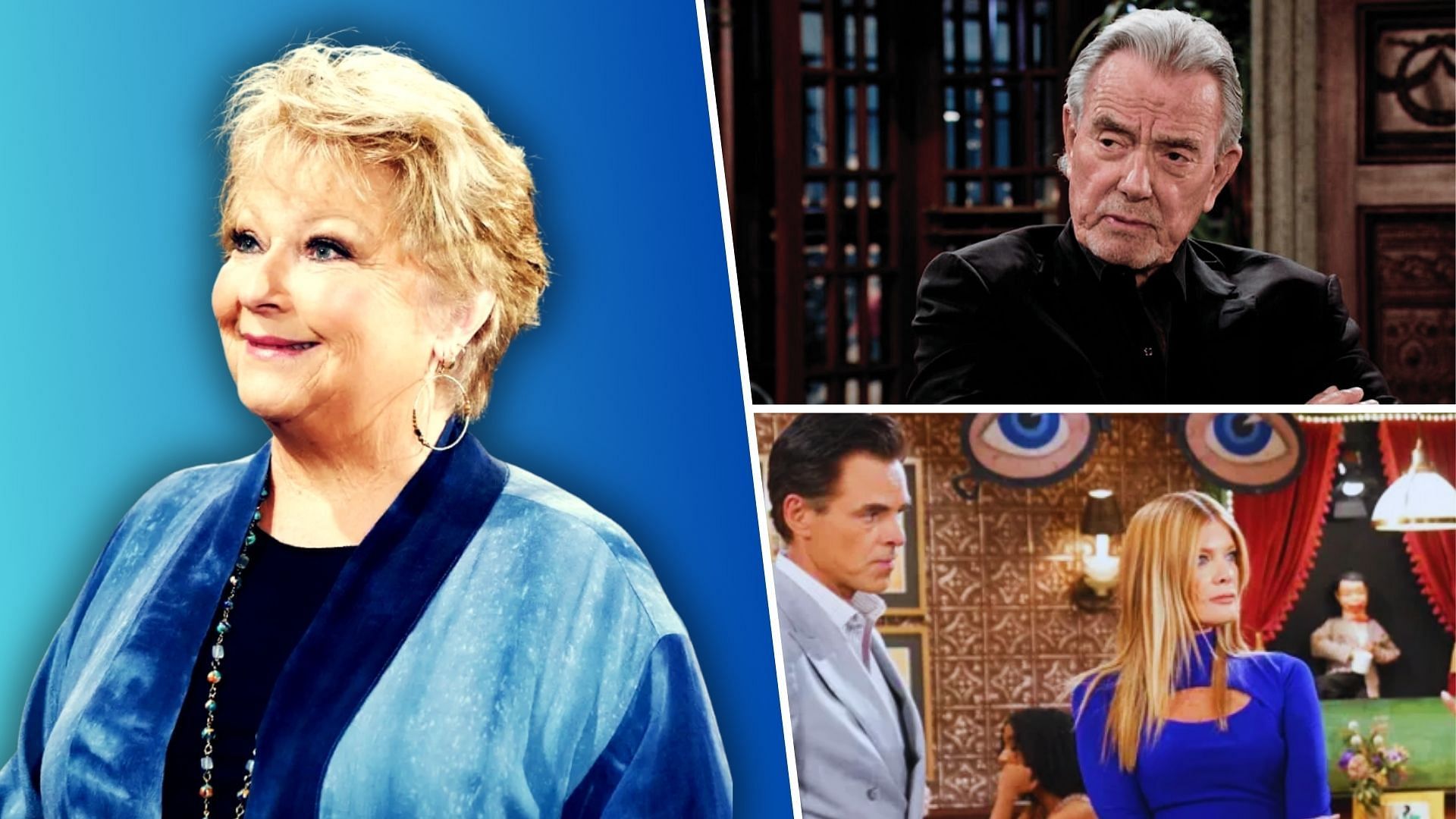 Traci, Victor, Billy and Phyllis on The Young and the Restless (Custom edit by Sportskeeda, Original Image [CBS])