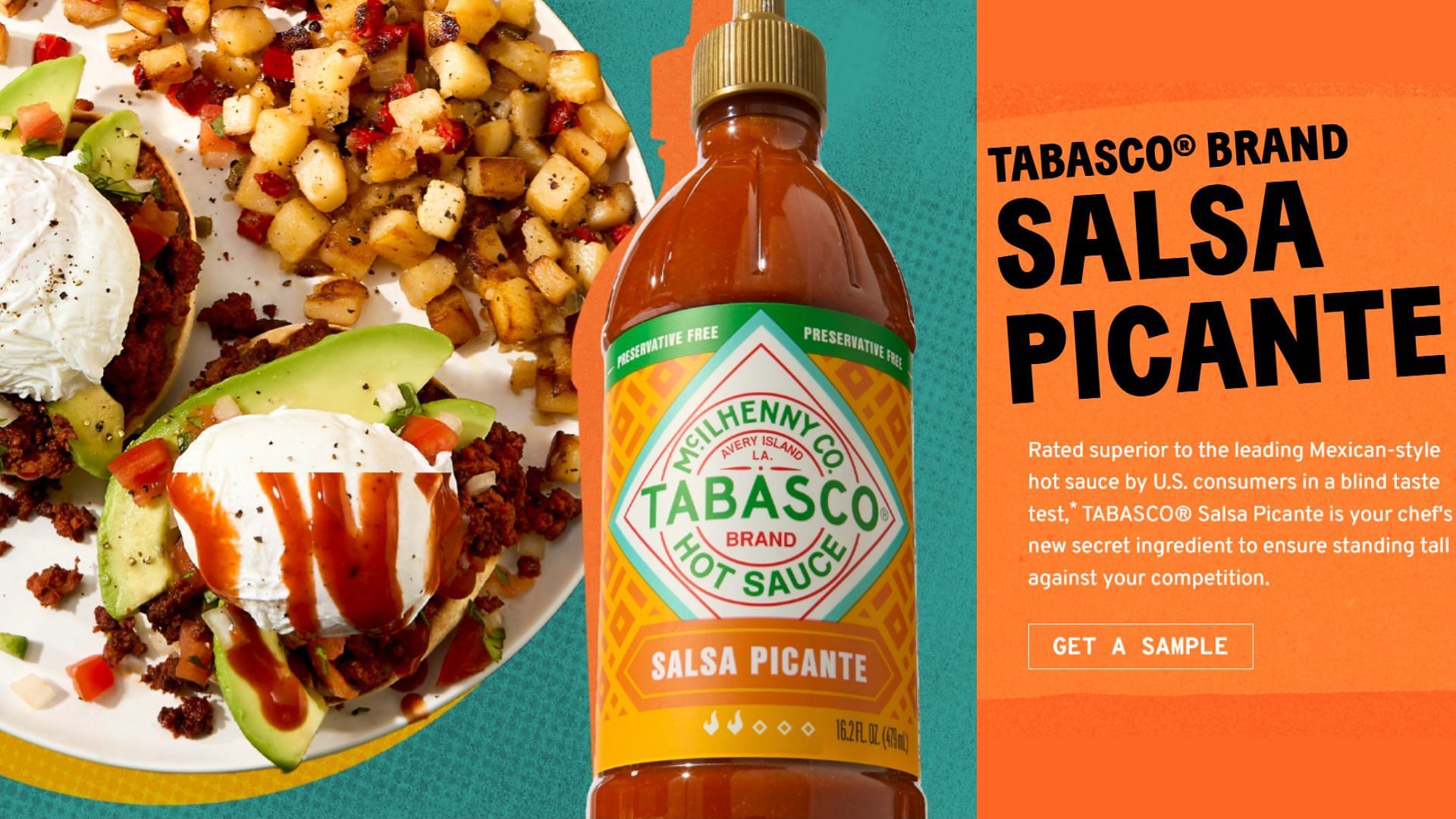 TABASCO&reg; Picante sauce is free from artificial preservatives (Image via TABASCO)