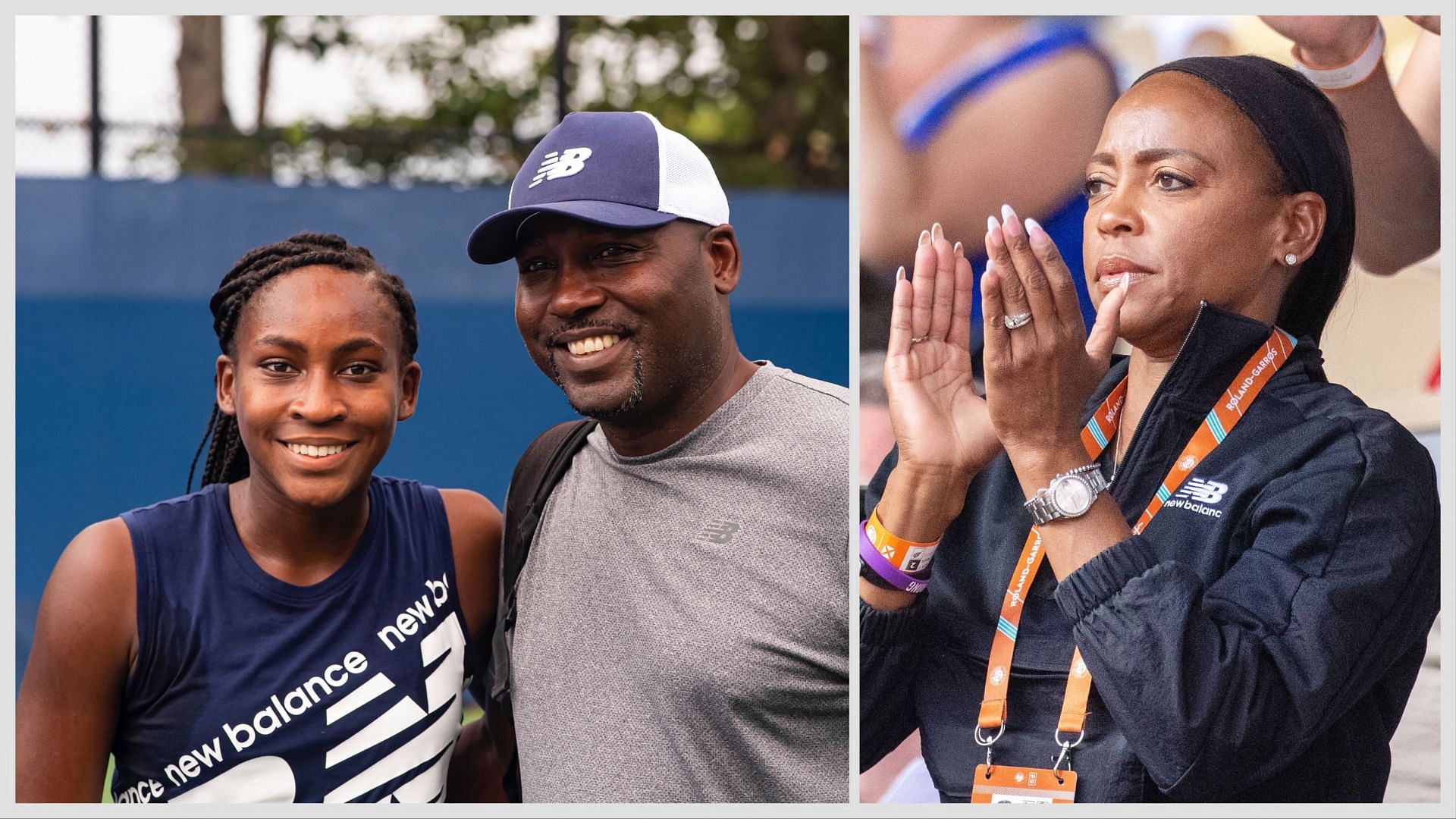 Coco Gauff and Corey Gauff; Candi Gauff - Source: Getty