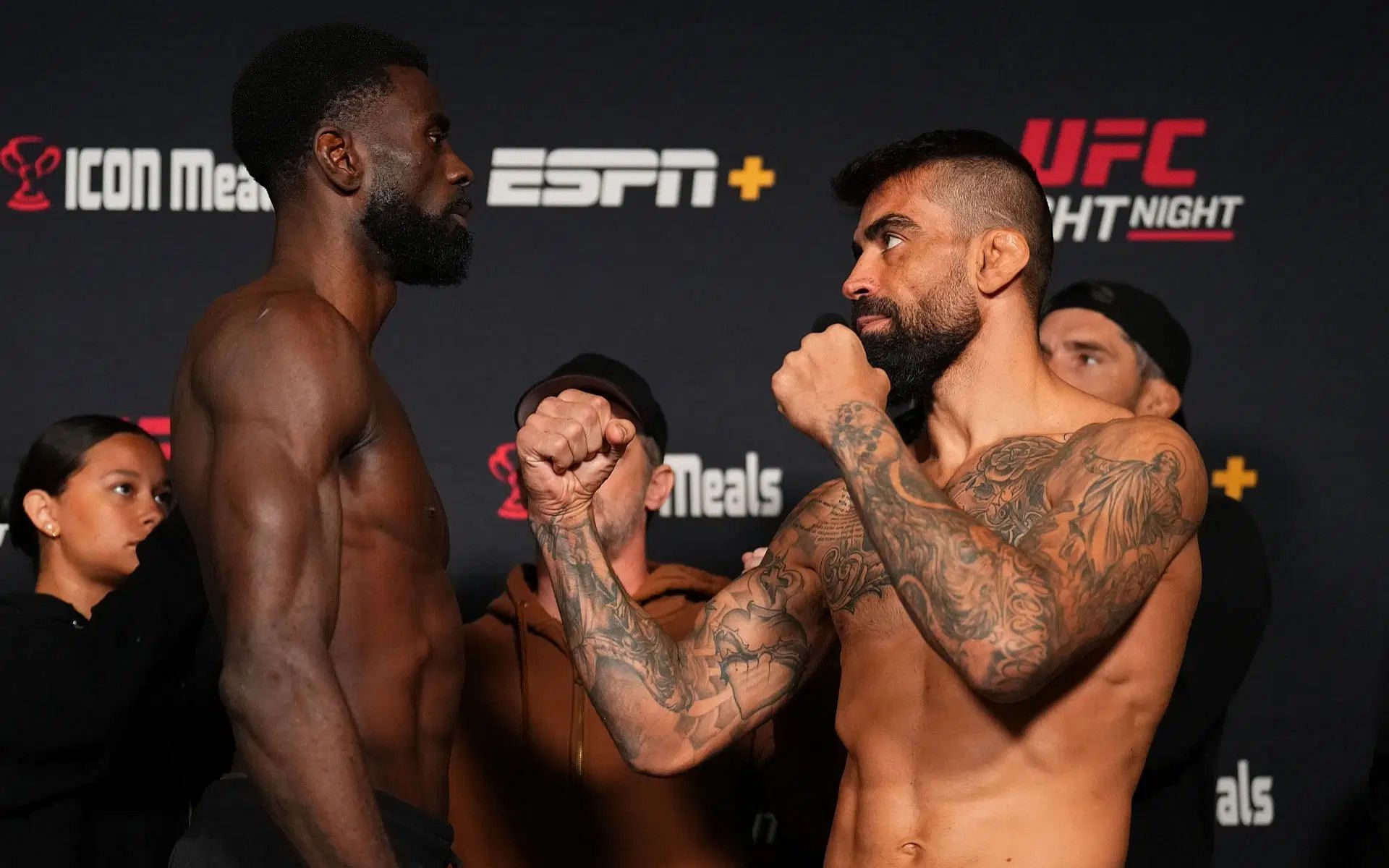 Chidi Njokuani (left) and Elizeu Zaleski dos Santos (right) competed at UFC Vegas 104 [Image courtesy: Getty]