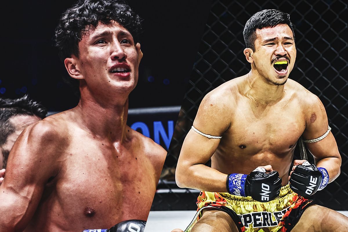 Nabil Anane (left) and Superlek (right). [Photos from ONE Championship]