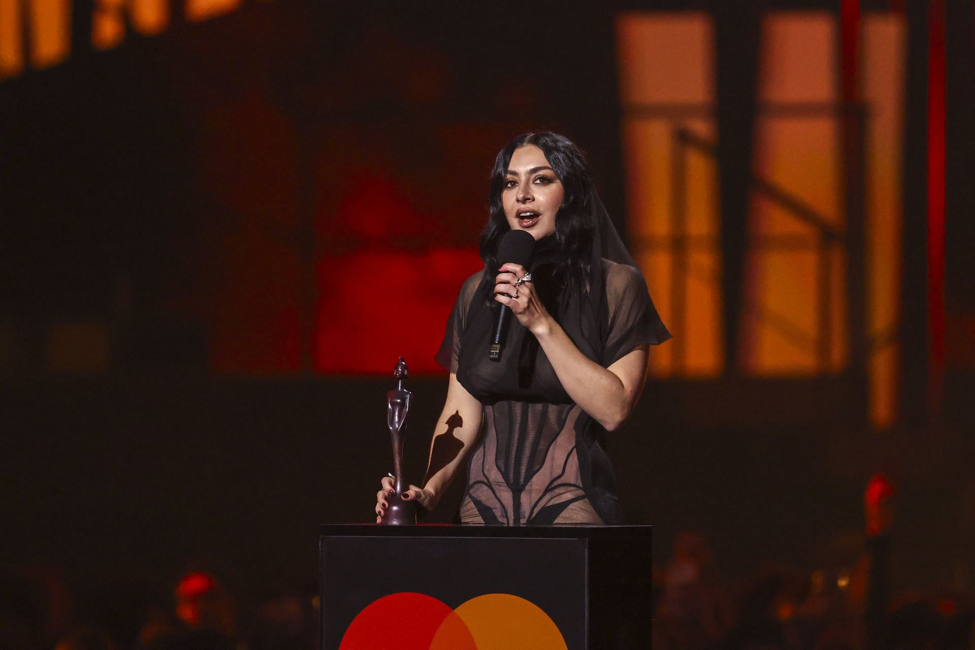 Charli XCX at The BRIT Awards 2025 - Show - Source: Getty