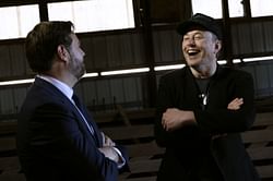 Elon Musk says when he needs a boost he looks at JD Vance's portrait in the White House "and thank the Lord"