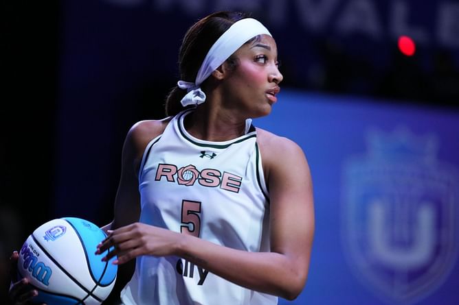 Angel Reese reacts as Rose BC players get 'jiggy' as good vibes reign in Unrivaled