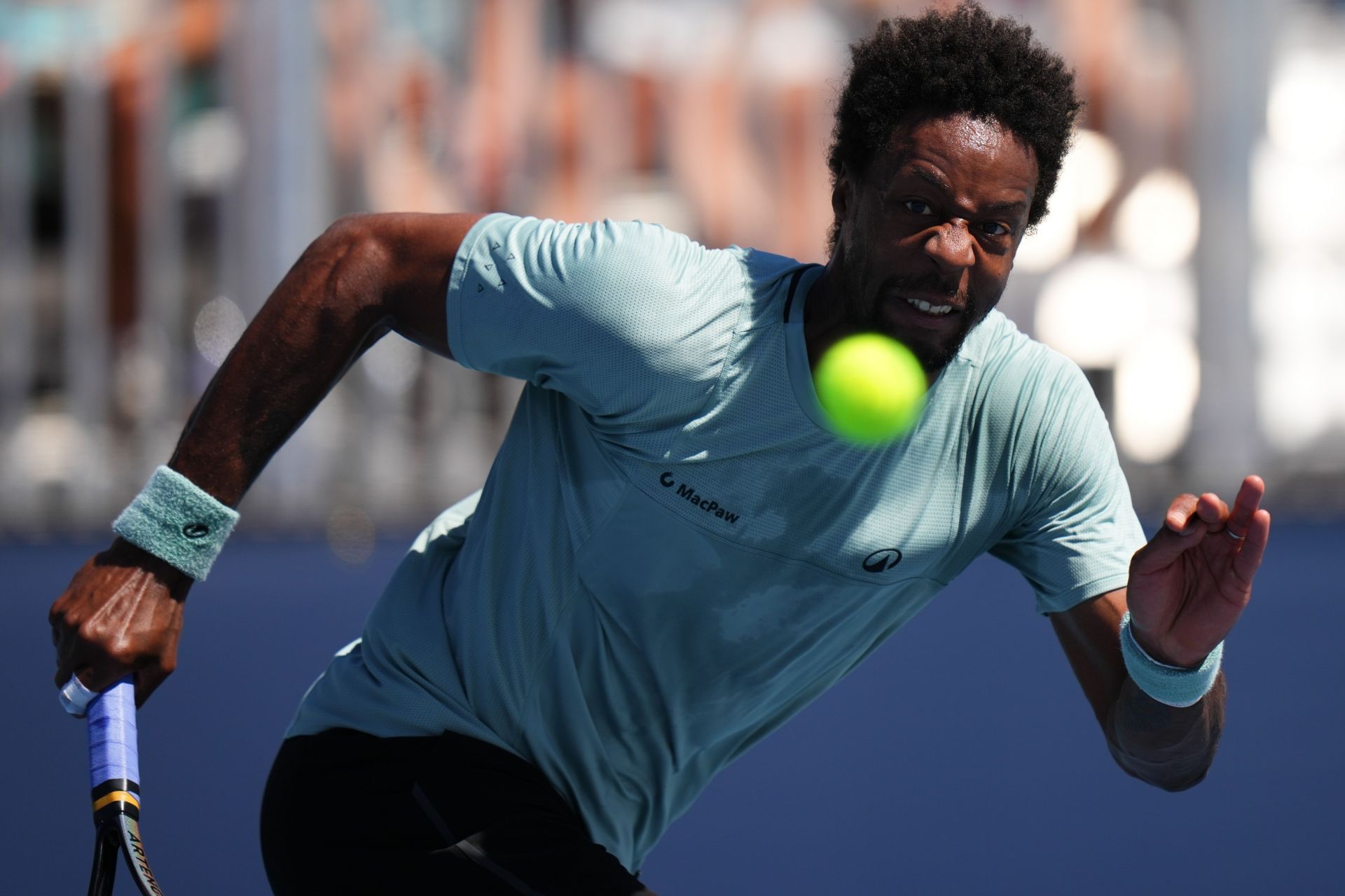 Monfils chases a ball in the Miami Open- Source: Getty