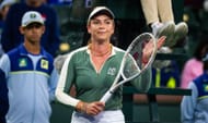 Donna Vekic celebrates defeating Emma Navarro in the third round on Day 6 of the BNP Paribas Open - Source: Getty