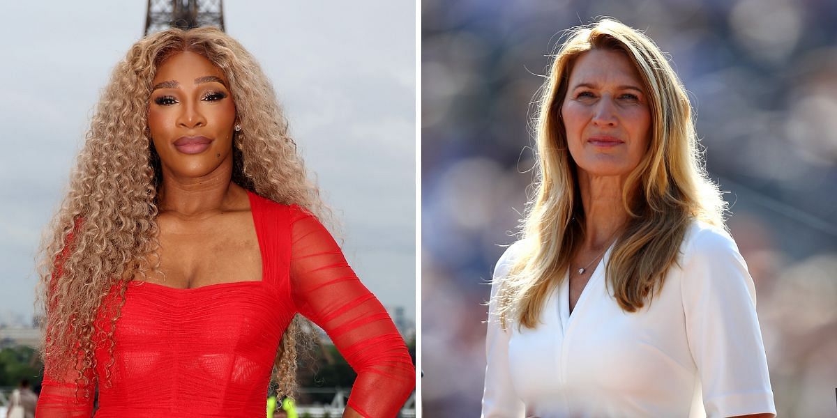 Serena Williams (L) &amp; Steffi Graf (R) (Source - GETTY)