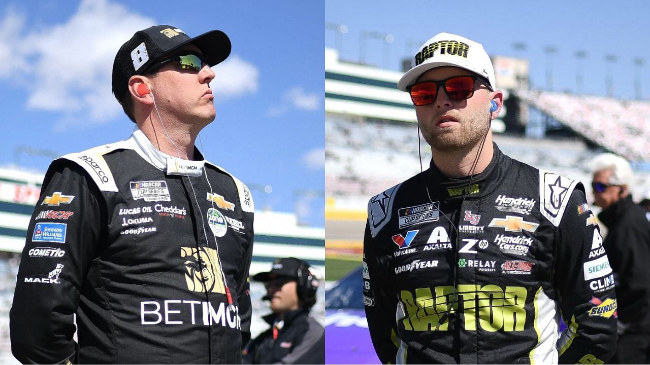 Kyle Busch (left) and William Byron (right) - Source: Imagn 