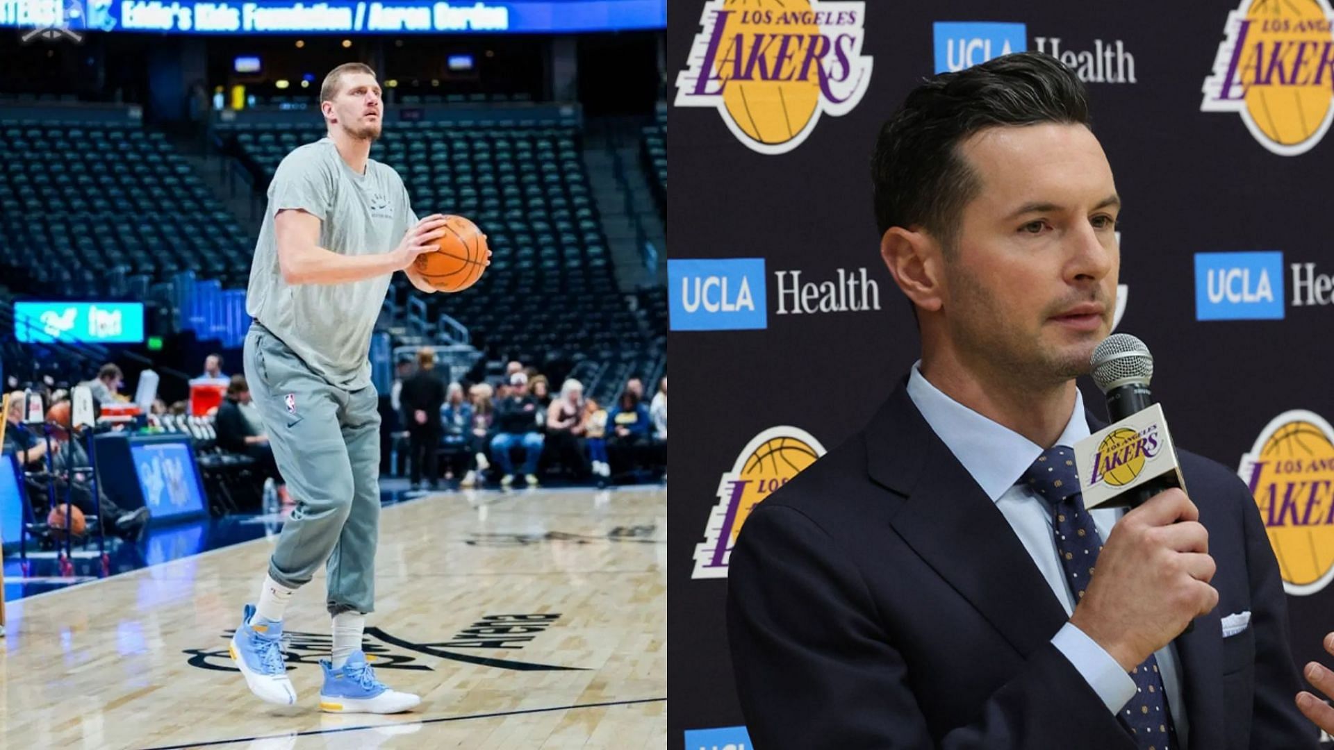 JJ Redick has found a winning formula against the Nikola Jokic-led Denver Nuggets, says one analyst. Credit: Denver Nuggets/ X, Lakers/ X