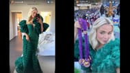 Screenshots of Olivia Dunne's Instagram stories (Images from - Instagram.com/@livvydunne IG Stories)