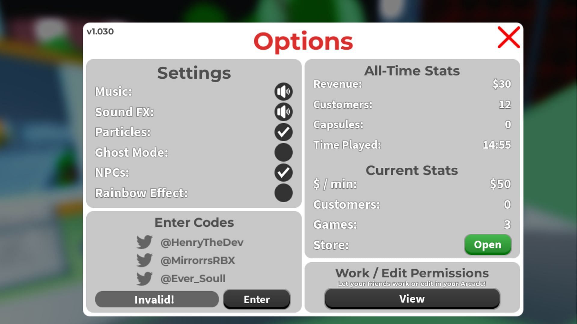 Troubleshooting the invalid code issue (Image via Roblox)