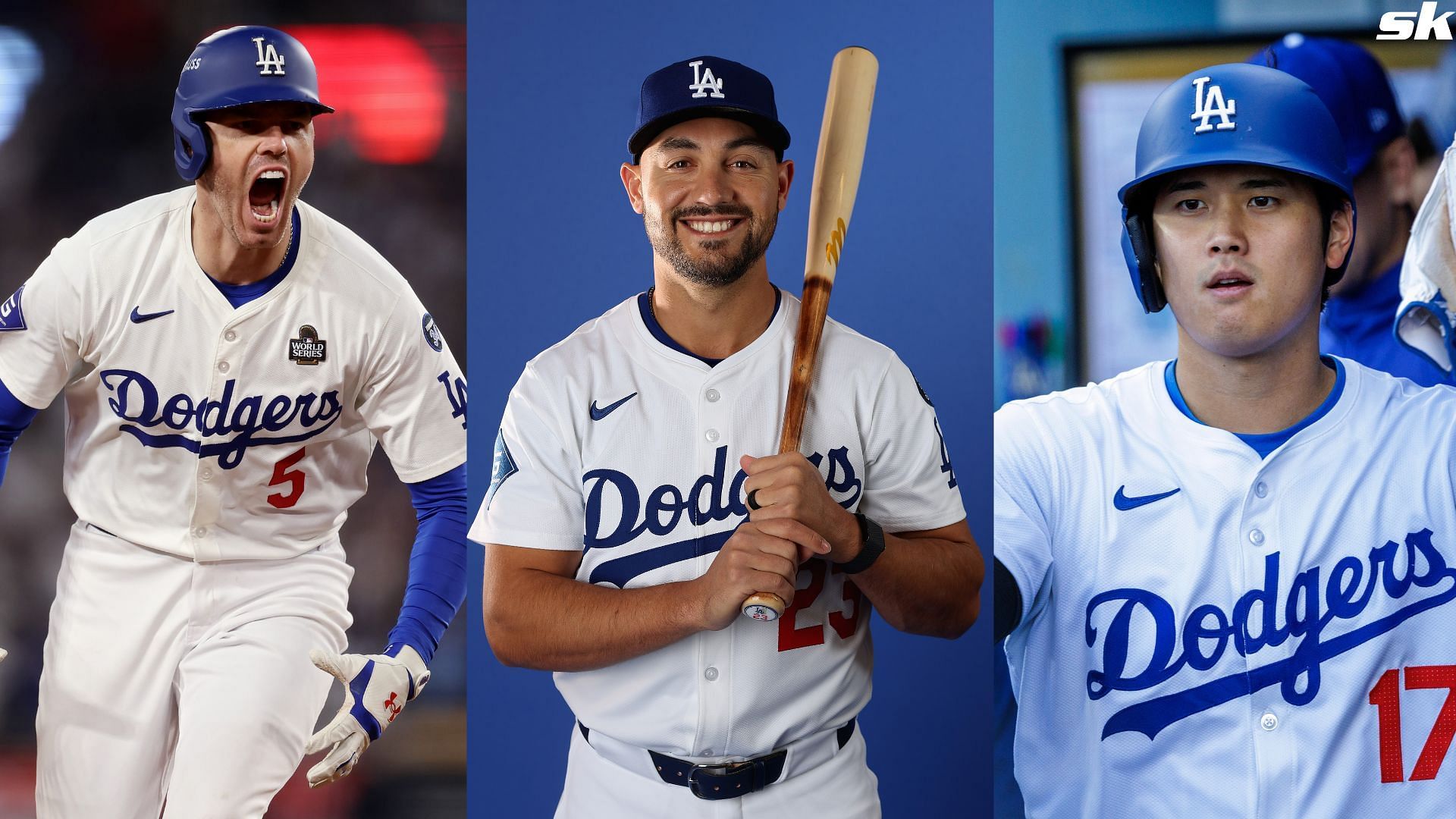 Michael Conforto of the Los Angeles Dodgers poses for a portrait during photo day at Camelback Ranch (Source: Getty)