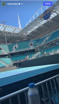 Naomi Osaka's Instagram story