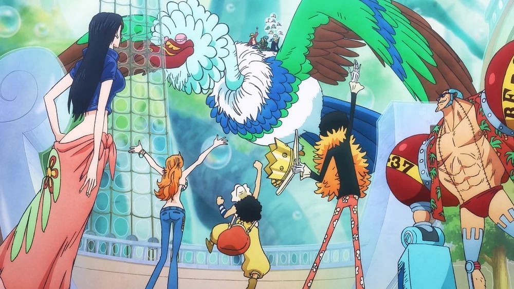 Monkey D. Luffy in One Piece.