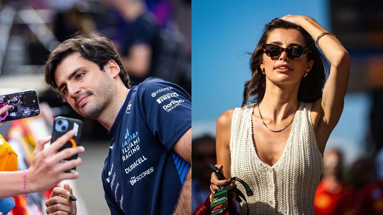 F1 driver Carlos Sainz and his girlfriend Rebecca Donaldson [Image Source: Getty]