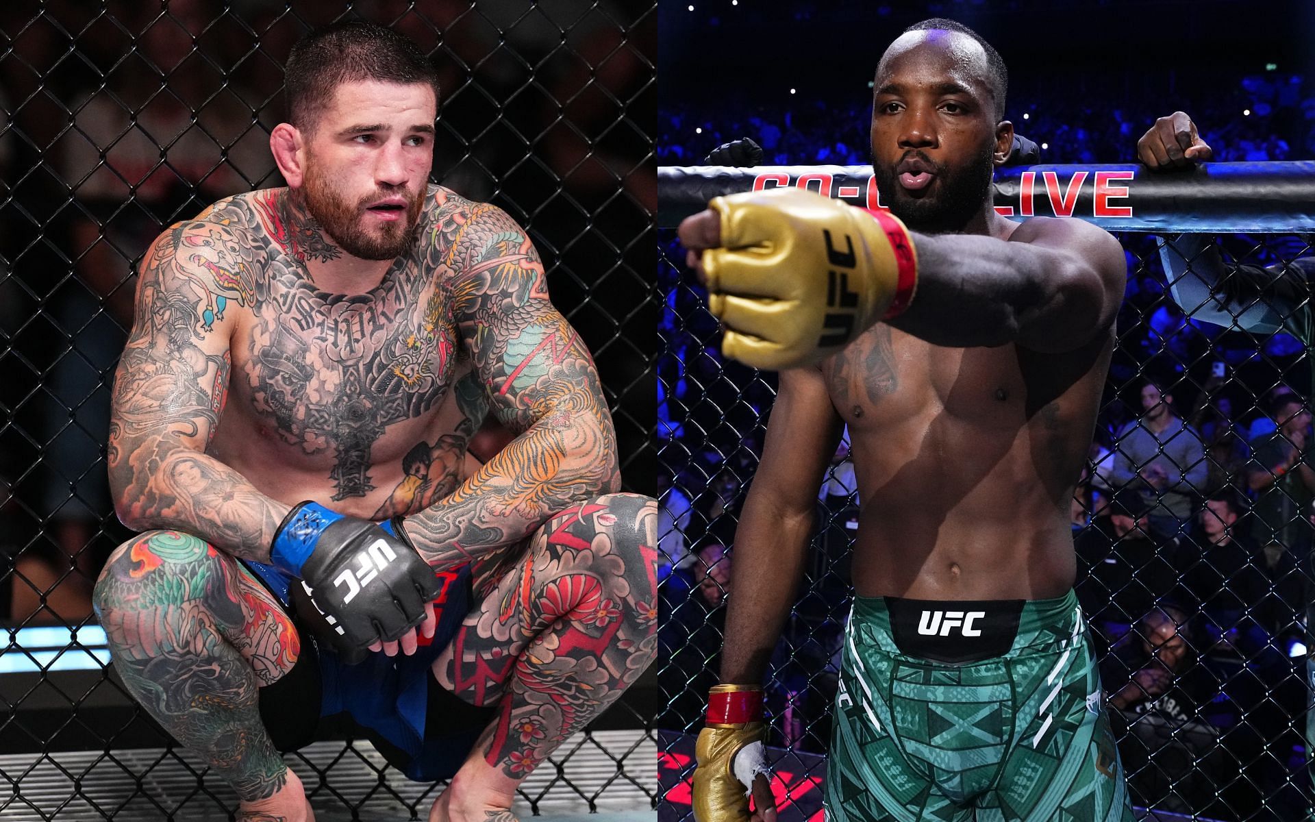 Sean Brady (left) will clash against Leon Edwards (right) at UFC London [Images courtesy: Getty Images]