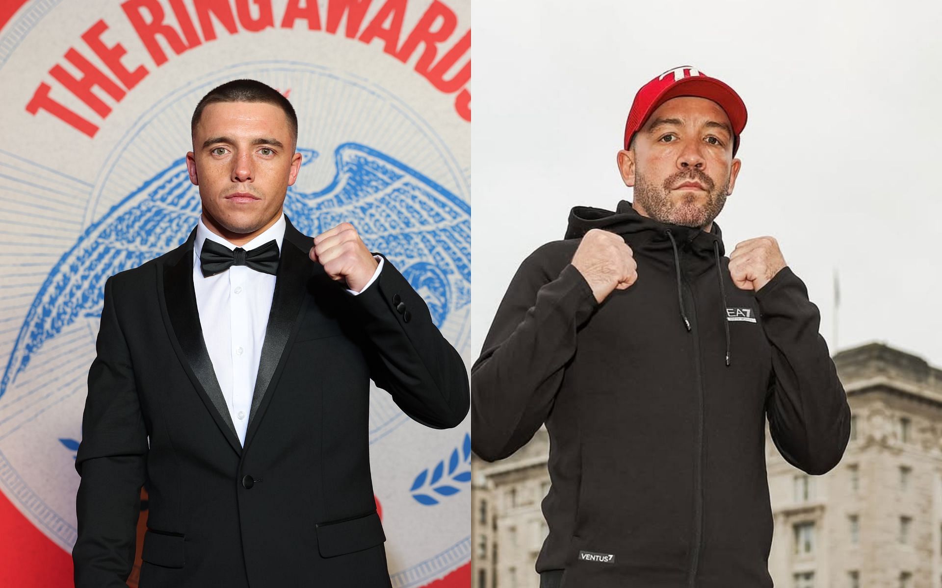 Nick Ball (left) and TJ Doheny (right) will clash inside the squared circle this weekend [Images courtesy: Getty Images and @queensberrypromotions on Instagram]