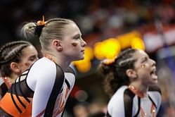 Olympic gold medalist Jade Carey shares glimpses of her interaction with young gymnasts at Precious Treasures Invitational