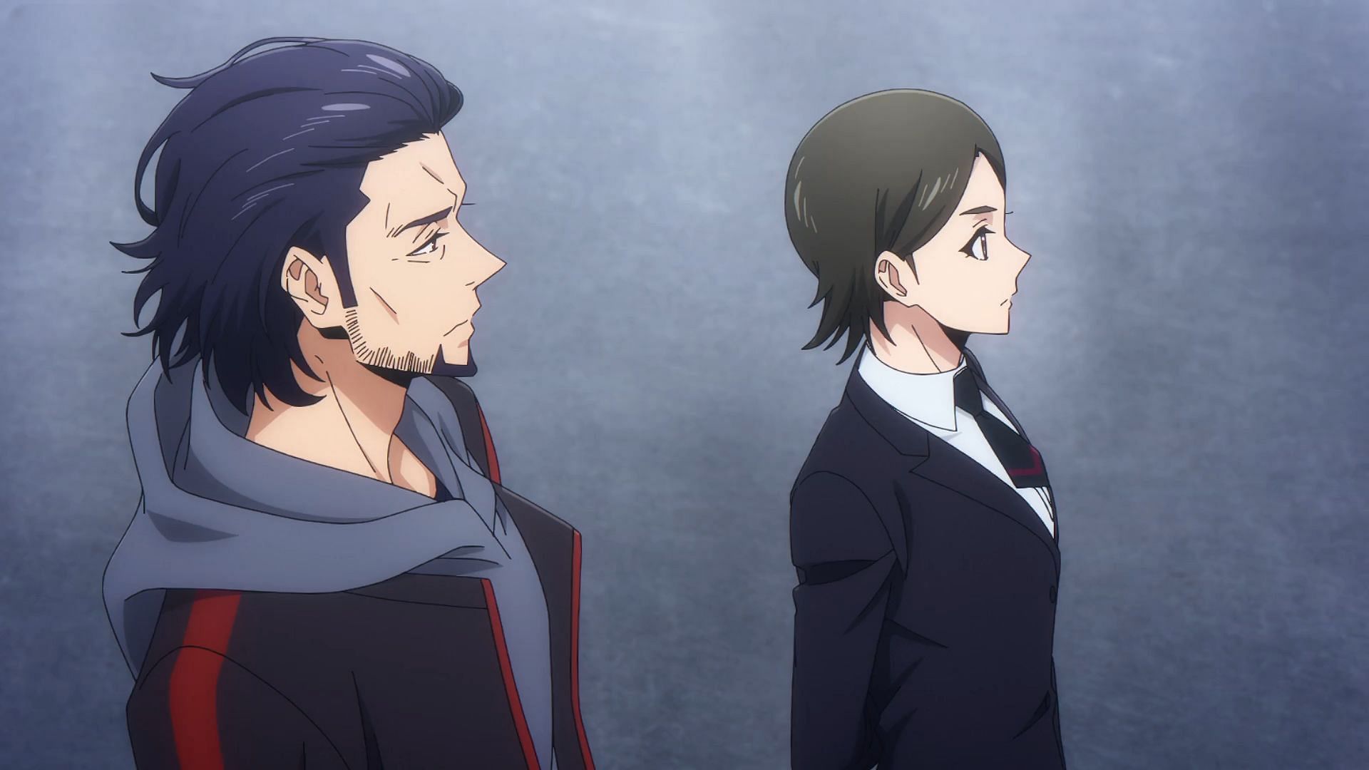 Goto Ryuji and Hanekawa as seen in Solo Leveling season 2 episode 9 (Image via A-1 Pictures)