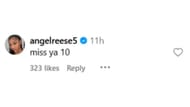 Angel Reese comments on Hailey's Van Lith's Instagram post. Photo Credit: @haileyvanlith IG