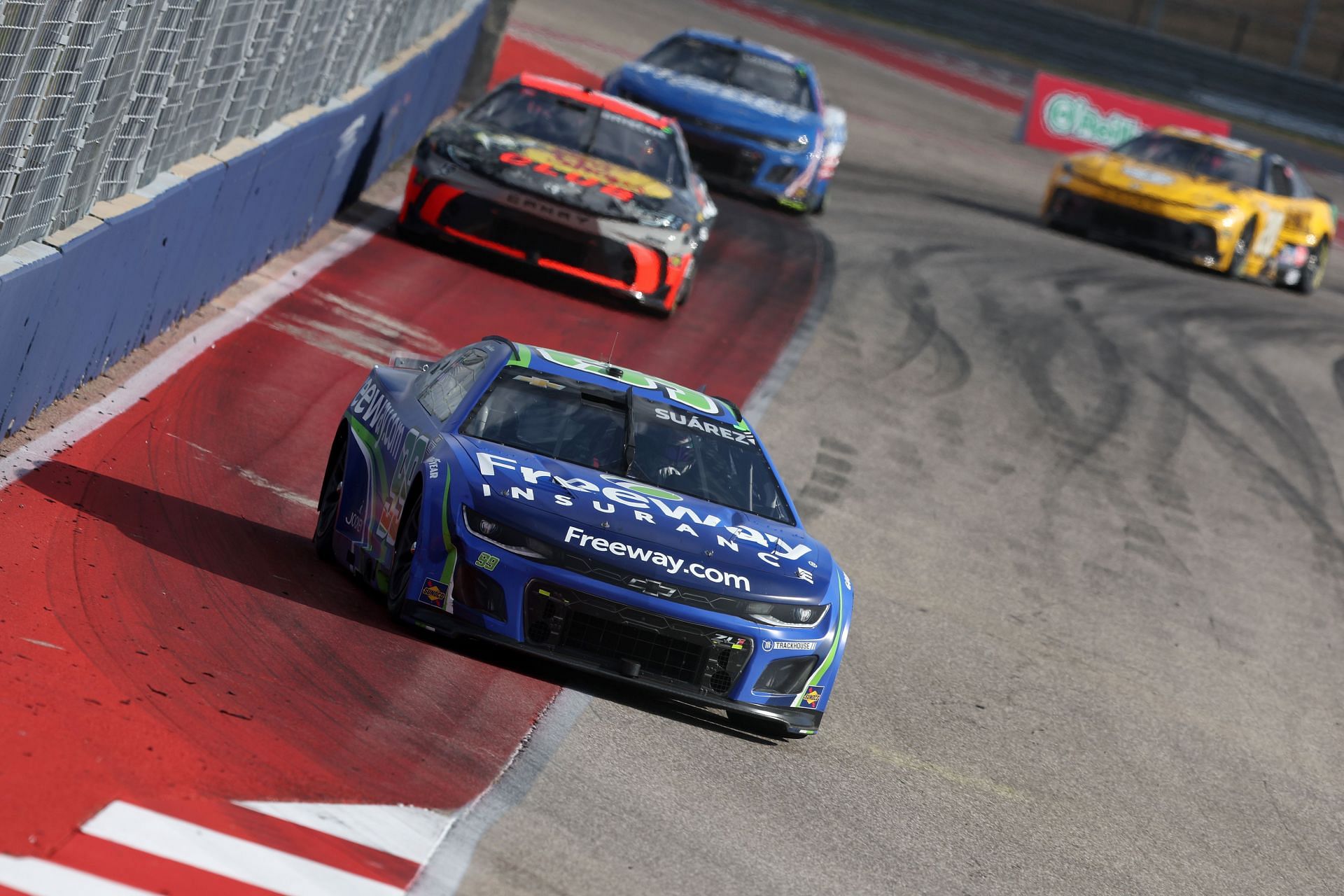 Daniel Suarez drives during the NASCAR Cup Series EchoPark Automotive Grand Prix at Circuit of The Americas- Source: Getty