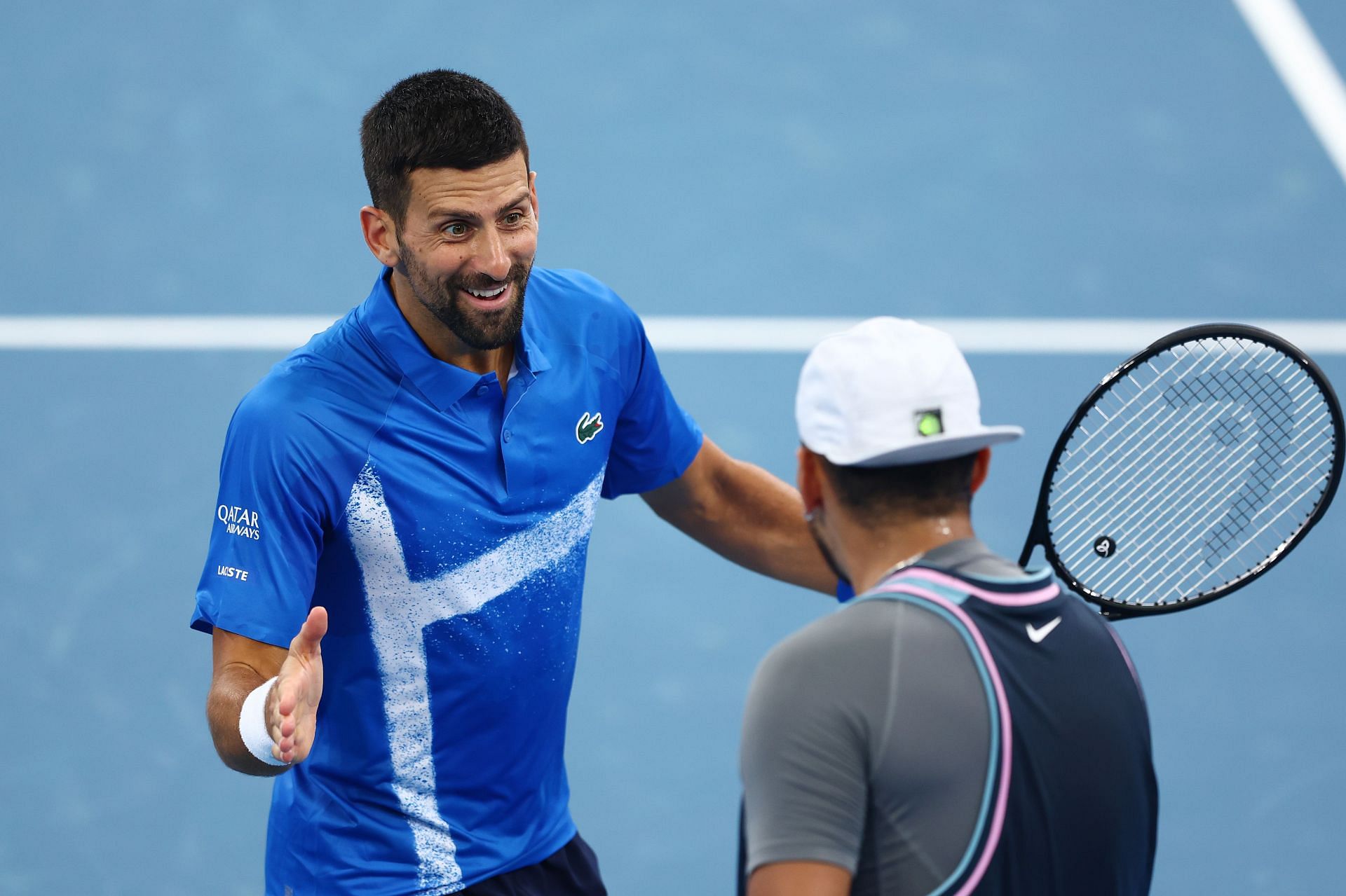 Novak Djokovic (L) and Nick Kyrgios have become close lately | Image Source: Getty