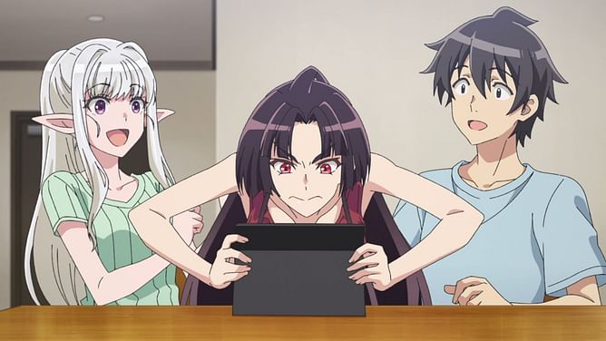 Welcome to Japan, Ms. Elf! episode 10: Kazuhiro and Marie learn about the Age of Demons as Wridra attacks