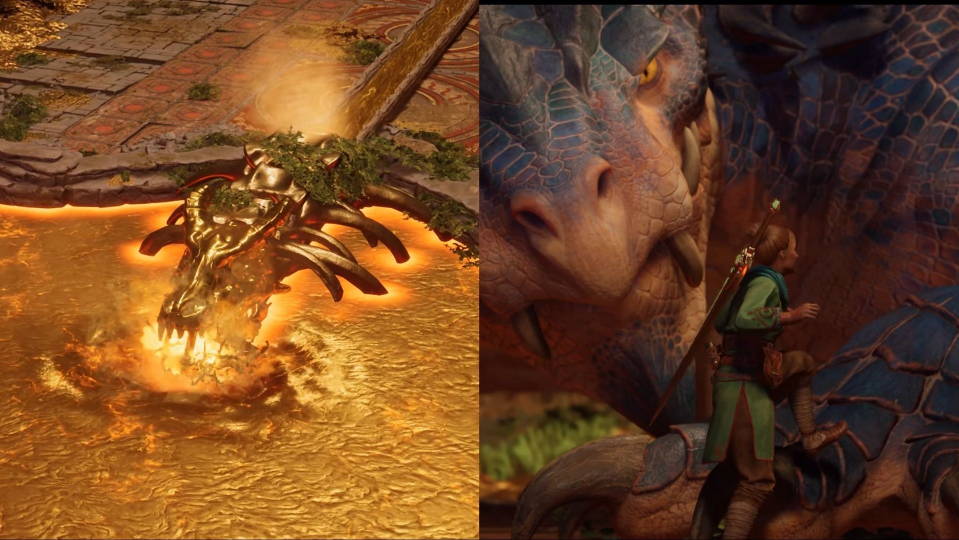 Cinematic cutscene where the dragons get evolved (Image via EA || YouTube/Gamer Guru)