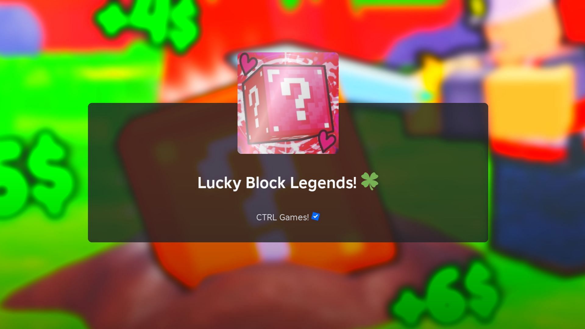 Roblox Lucky Block Legends loading screen