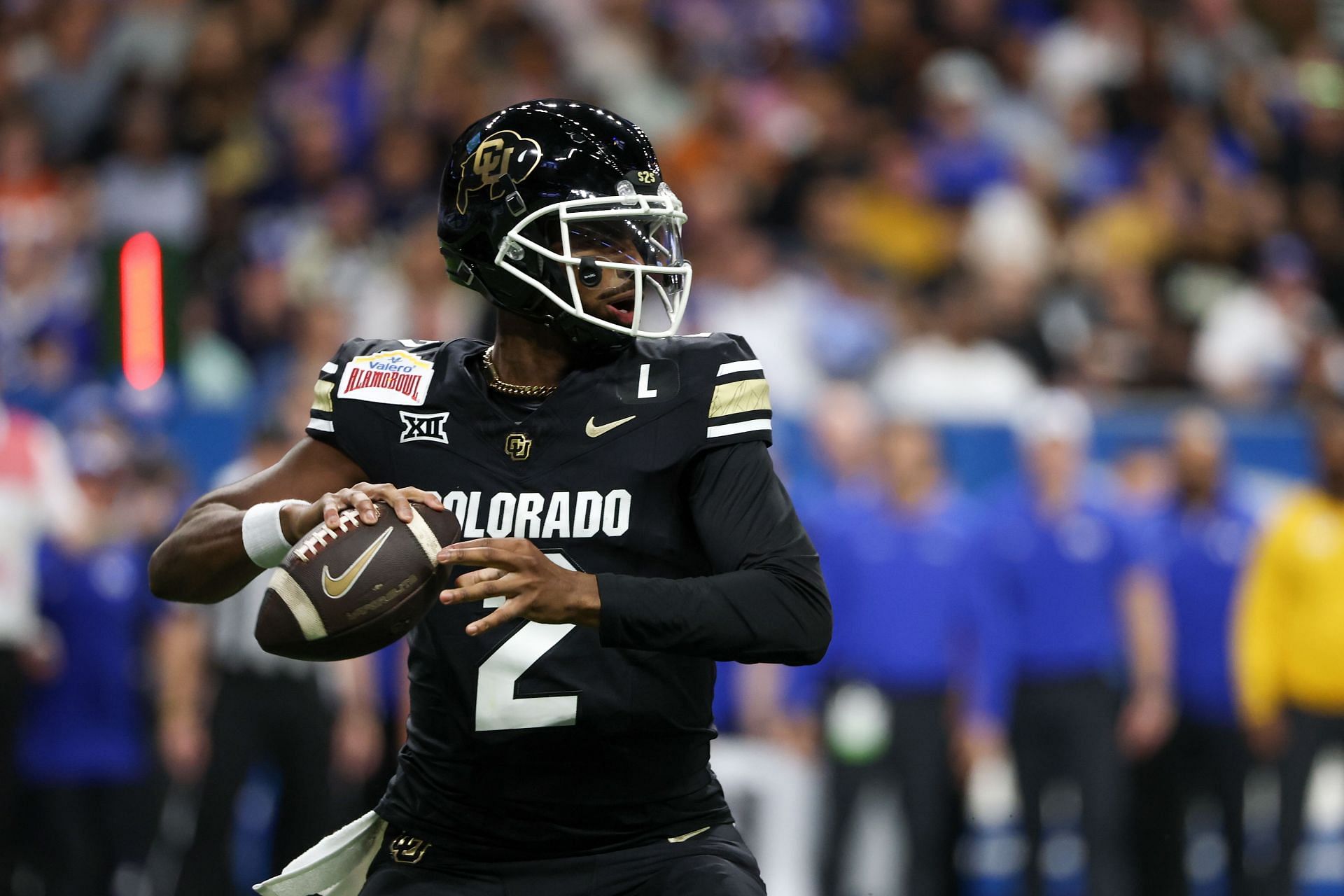 Shedeur Sanders during COLLEGE FOOTBALL: DEC 28 Valero Alamo Bowl - BYU vs Colorado - Source: Getty