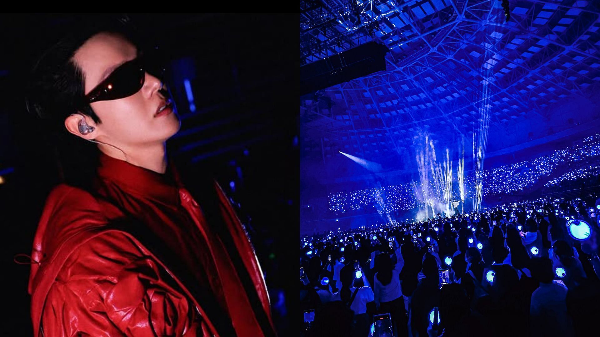 BTS j-hope&rsquo;s reaction to ARMY getting proposed at his concert goes viral. (Images via Instagram/@uarmyhope and X/@bts_bighit)