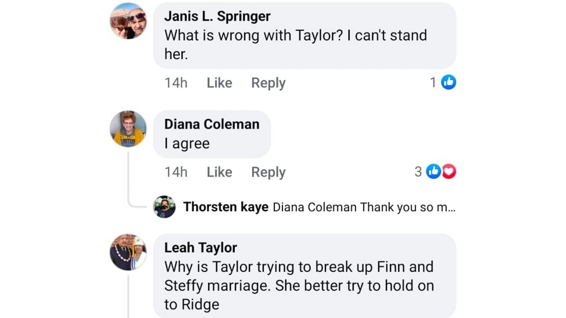 More fan reactions sharing the same sentiments (Image via Facebook/The Bold and the Beautiful)