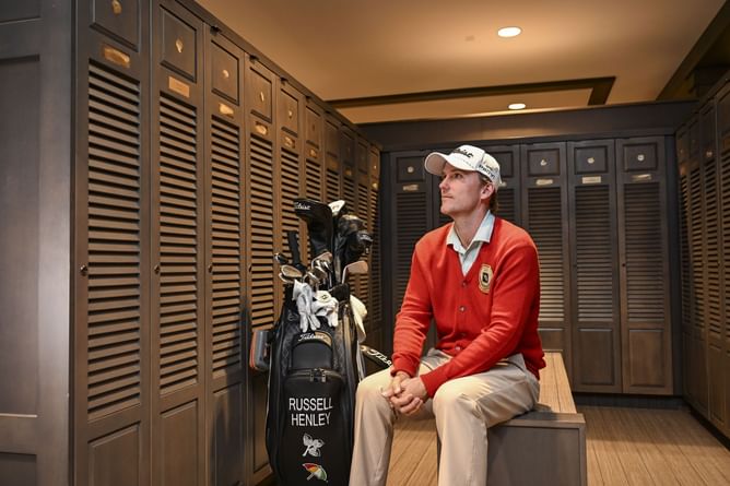 Russell Henley gets emotional after seeing his locker next to Arnold Palmer's at Bay Hill: "Can I stay here?"
