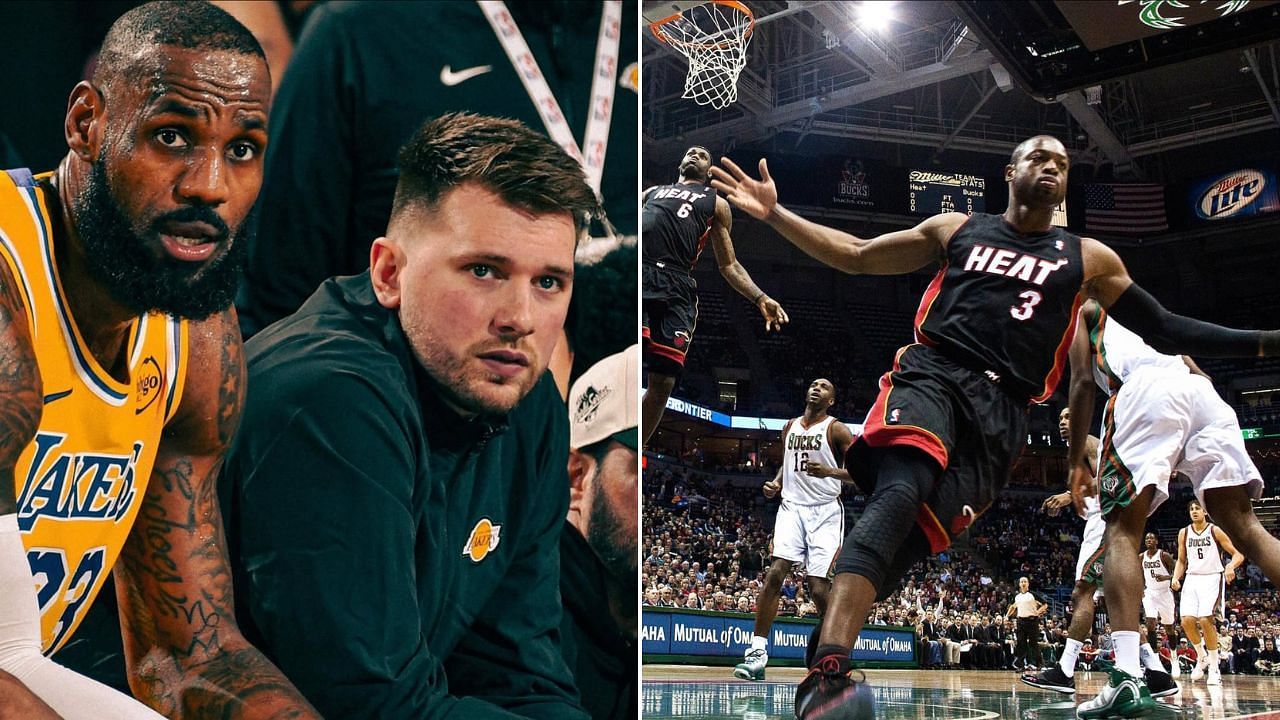 NBA fans oppose Dwyane Wade clapping back at naysayers putting Luka Doncic above him as LeBron James&rsquo; best co-star